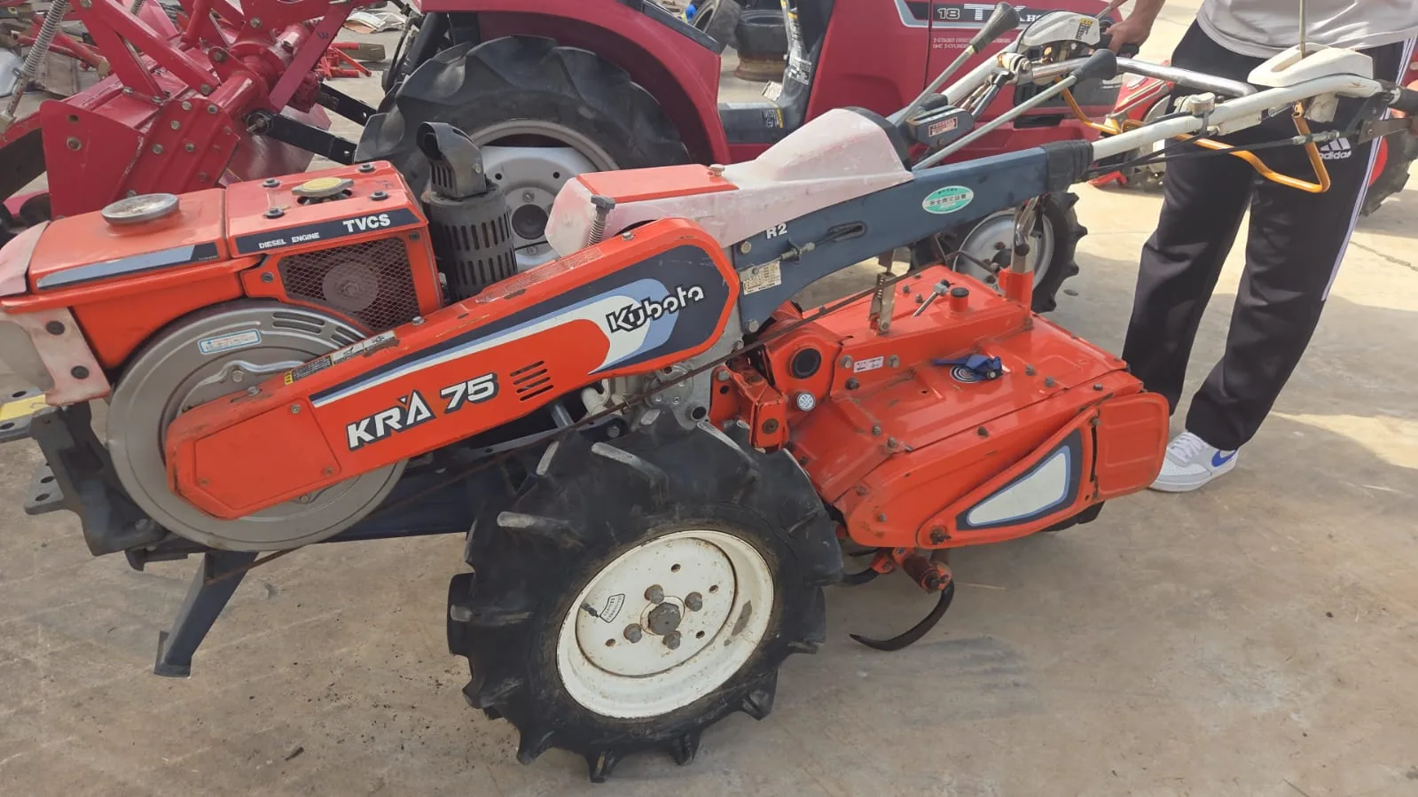 Motoculteur diesel Kubota KRA-75 d'occasion au Maroc — Grelinette Maroc — photo 2