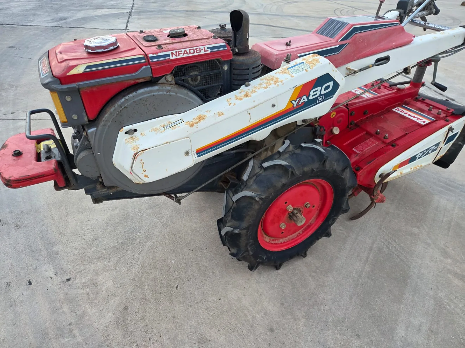 Motoculteur diesel Yanmar YA80 démarreur électrique d'occasion au Maroc — Grelinette Maroc — photo 4